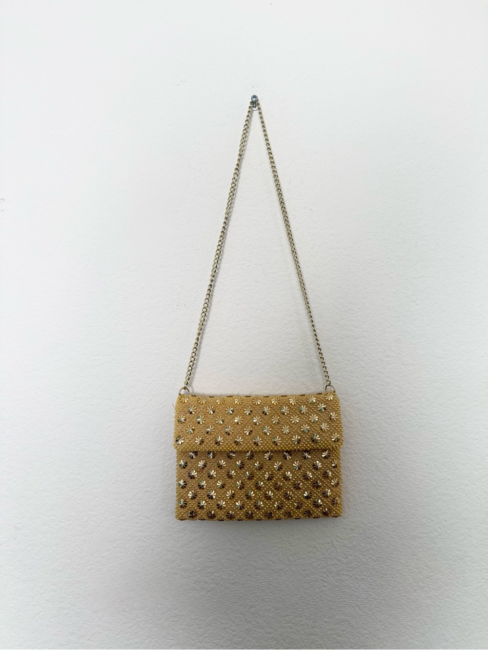⭐️ vintage gold beaded mini purse